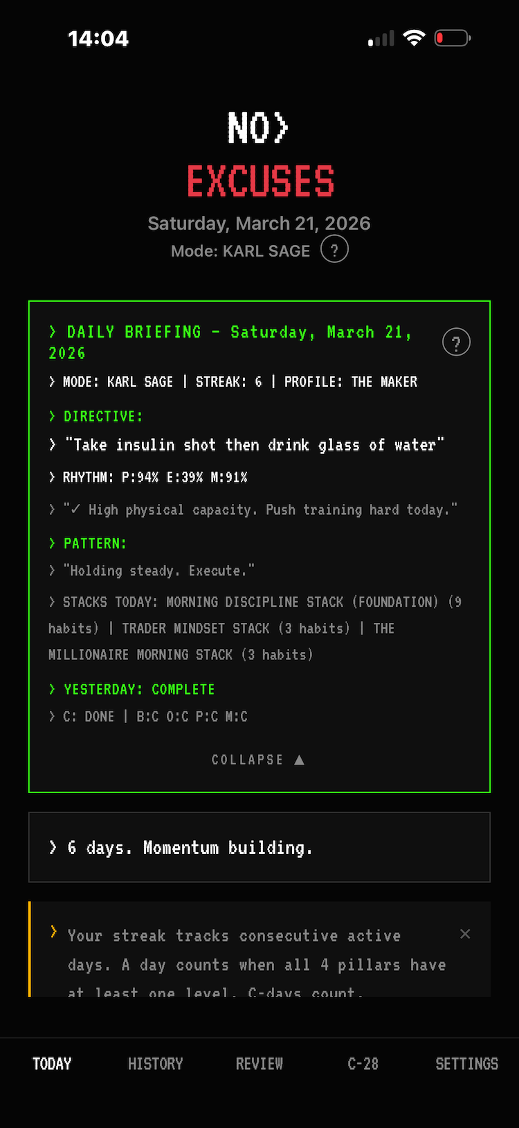 Mobile product interface